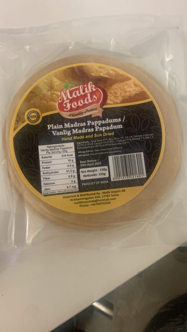 Malik madras papad