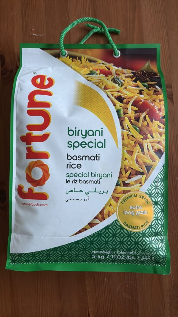 Fortune biriyna special basmati rice 5kg