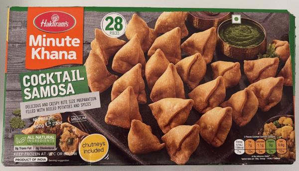 Haldirams Cocktail samosa 28 pcs 650g
