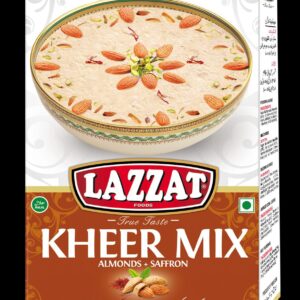 lazzat kheer mix almonds and saffron