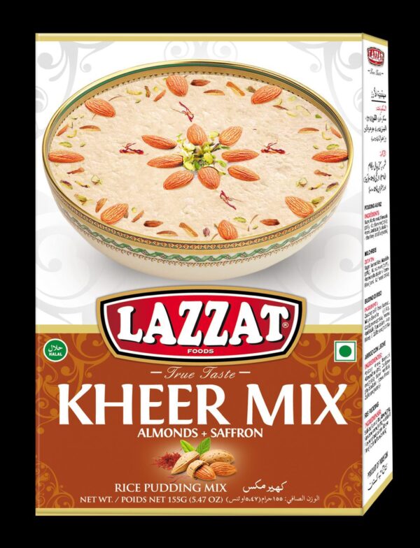 lazzat kheer mix almonds and saffron