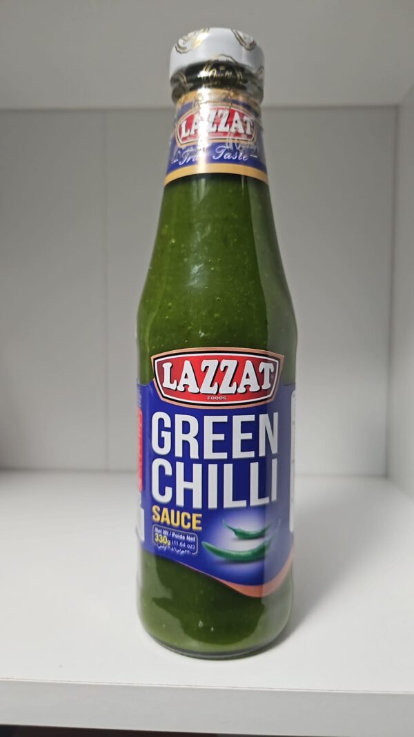 lazzat green chilli sauce 330ml