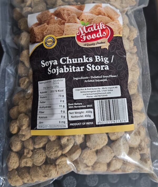 Malik soya chunks 450g